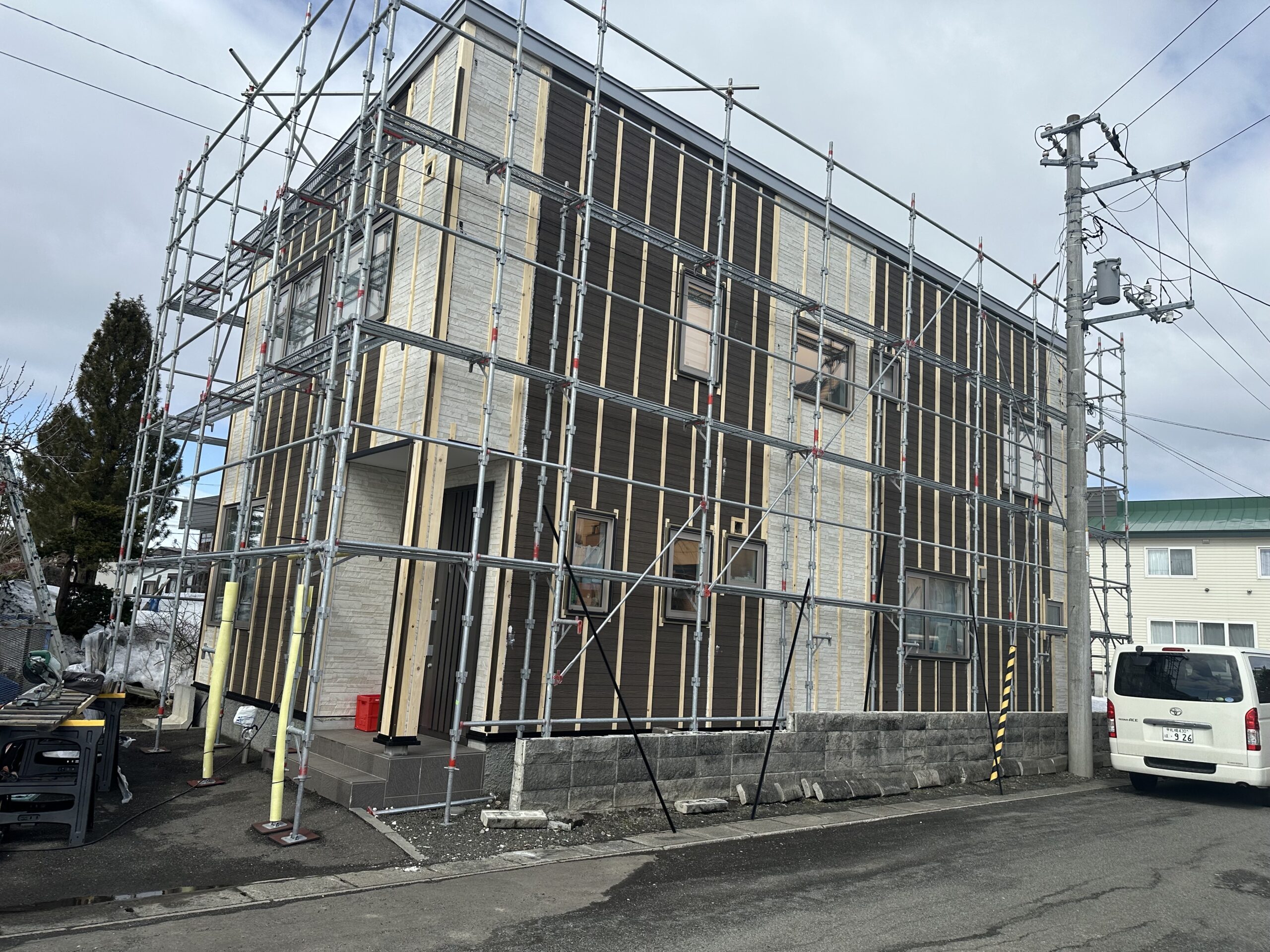 当別町 I様邸 外壁金属サイディング工事